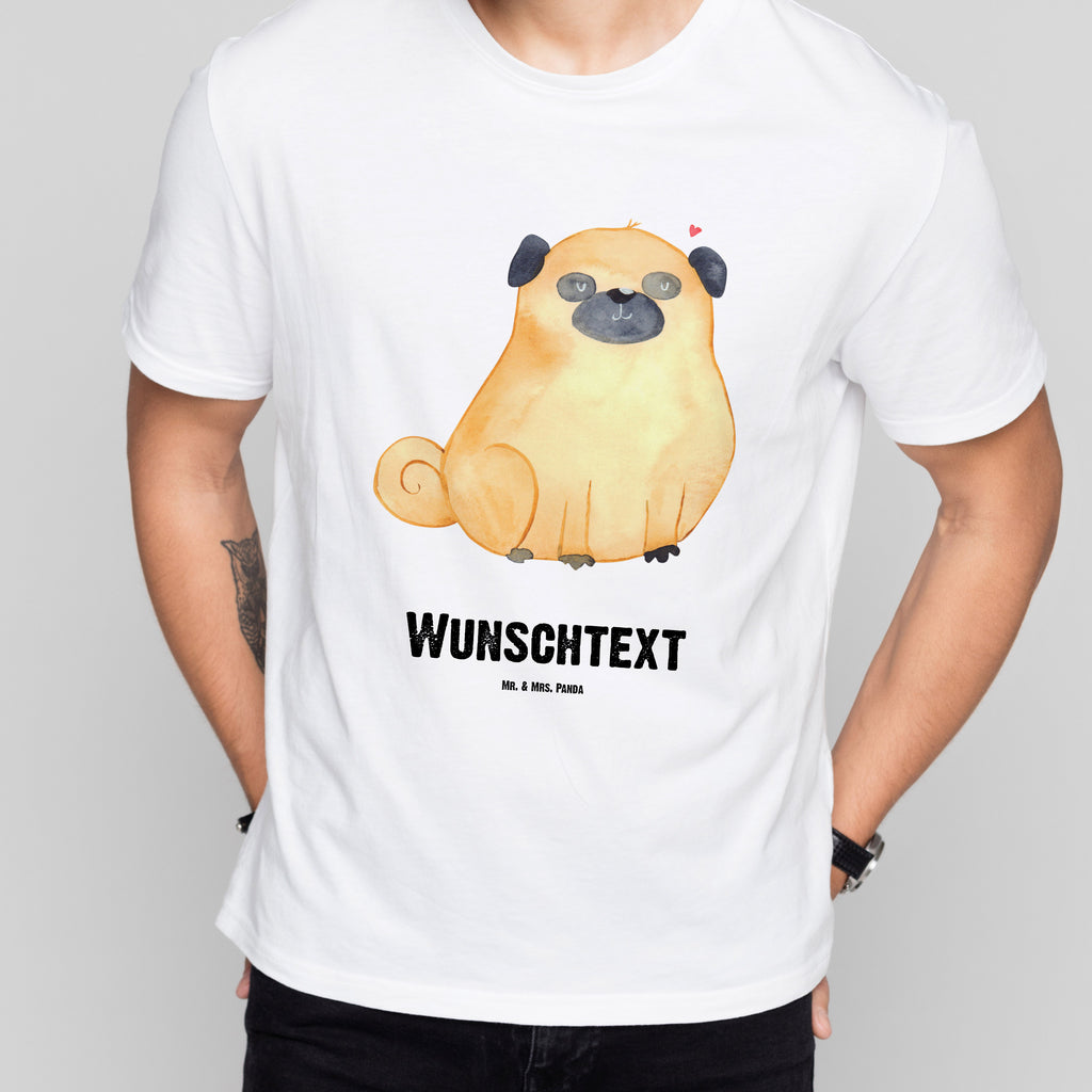 Personalisiertes T-Shirt Mops T-Shirt Personalisiert, T-Shirt mit Namen, T-Shirt mit Aufruck, Männer, Frauen, Wunschtext, Bedrucken, Hund, Hundemotiv, Haustier, Hunderasse, Tierliebhaber, Hundebesitzer, Sprüche, Mops, Liebe, Hundeliebe