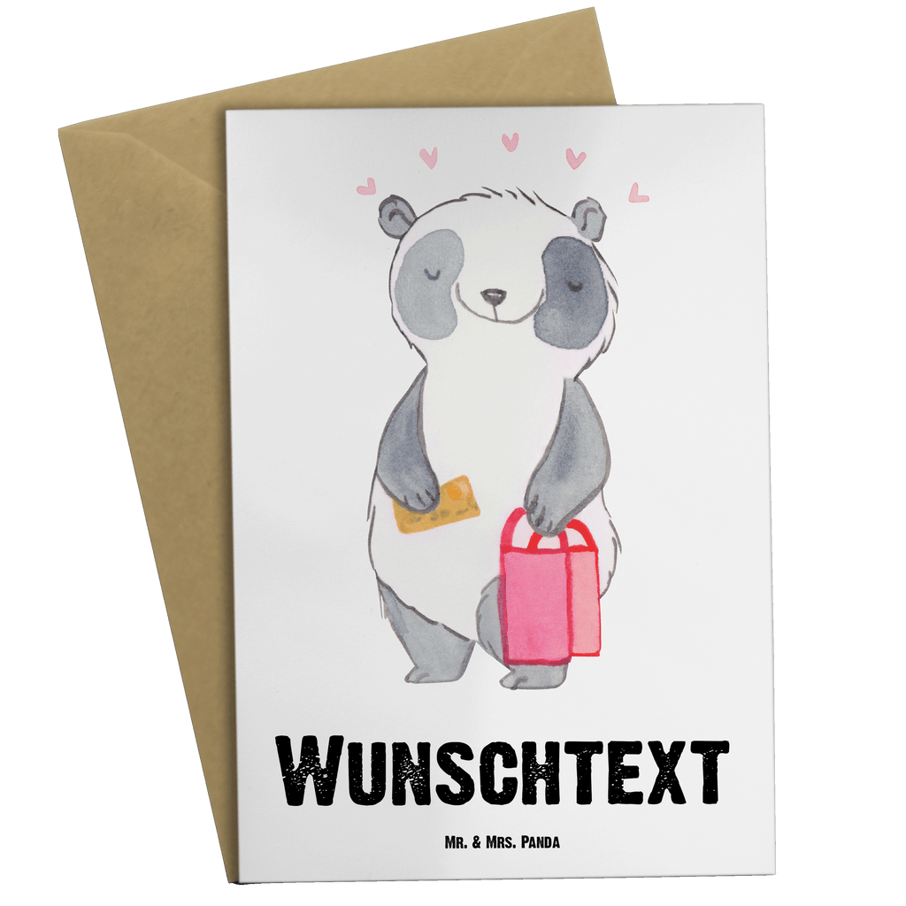 Personalisierte Grußkarte Panda Beste Shoppingbegleitung der Welt Personalisierte Grußkarte, Personalisiertere Klappkarte, Personalisierte Einladungskarte, Personalisierte Glückwunschkarte, Personalisierte Hochzeitskarte, Personalisierte Geburtstagskarte, Grußkarte mit Namen, Grußkarte selber drucken, Grußkarte selbst gestalten, Grußkarte mit persönlichen Nachrichten, Grußkarte als Geldgeschenk, Grußkarten personalisiert, Personalisierte Karte, für, Dankeschön, Geschenk, Schenken, Geburtstag, Geburtstagsgeschenk, Geschenkidee, Danke, Bedanken, Mitbringsel, Freude machen, Geschenktipp, Shoppingbegleitung, Shoppingpartner, Begleitung, Shoppen, Partner, Freundin, Freund, bff, Shopping, Einkaufen, Shopping-Queen, Queen, Bester