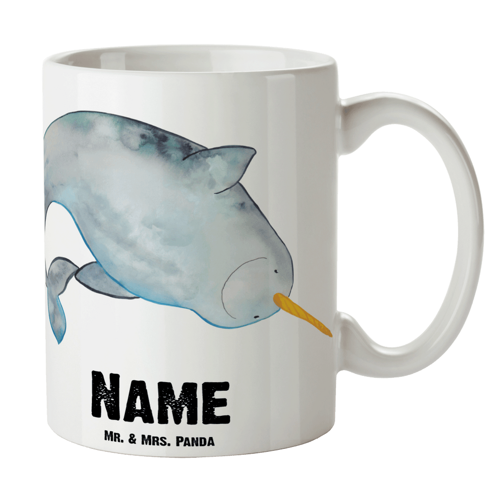 Personalisierte Tasse Narwal Personalisierte Tasse, Namenstasse, Wunschname, Personalisiert, Tasse, Namen, Drucken, Tasse mit Namen, Meerestiere, Meer, Urlaub, Narwal, Wal, Putzen, Hausfrau, Junggesellin, aufräumen, Kinderzimmer