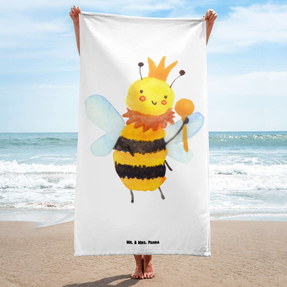 XL Badehandtuch Biene König Handtuch, Badetuch, Duschtuch, Strandtuch, Saunatuch, Biene, Wespe, Hummel