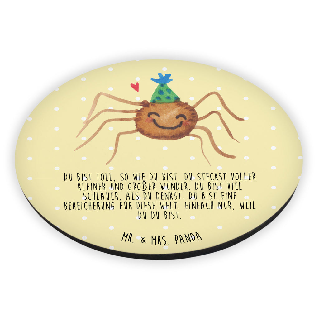 Rund Magnet Spinne Agathe Party Kühlschrankmagnet, Pinnwandmagnet, Souvenir Magnet, Motivmagnete, Dekomagnet, Whiteboard Magnet, Notiz Magnet, Kühlschrank Dekoration, Spinne Agathe, Spinne, Agathe, Videos, Merchandise, Selbstliebe, Wunder, Motivation, Glück