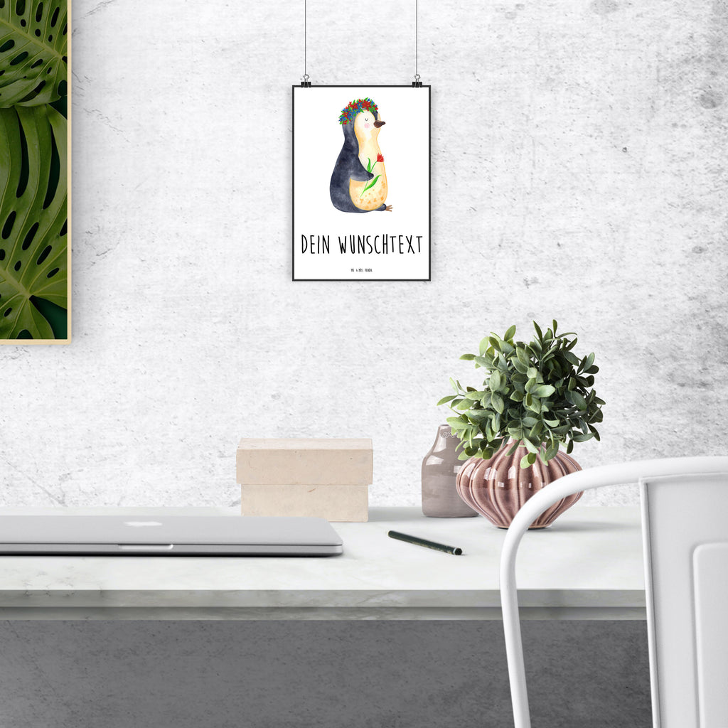 Personalisiertes Poster Pinguin Blumen Personalisiertes Poster, Personalisiertes Wandposter, Personalisiertes Bild, Personalisierte Wanddeko, Personalisiertes Küchenposter, Personalisiertes Kinderposter, Personalisierte Wanddeko Bild, Personalisierte Raumdekoration, Personalisierte Wanddekoration, Personalisiertes Handgemaltes Poster, Personalisiertes Designposter, Personalisierter Kunstdruck, Personalisierter Posterdruck, Poster mit Namen, Wandposter mit Namen, Bild mit Namen, Wanddeko mit Namen, Küchenposter mit Namen, Kinderposter mit Namen, Wanddeko Bild mit Namen, Raumdekoration mit Namen, Wanddekoration mit Namen, Kunstdruck mit Namen, Posterdruck mit Namen, Wunschtext Poster, Poster selbst gestalten., Pinguin, Pinguine, Blumenkranz, Universum, Leben, Wünsche, Ziele, Lebensziele, Motivation, Lebenslust, Liebeskummer, Geschenkidee