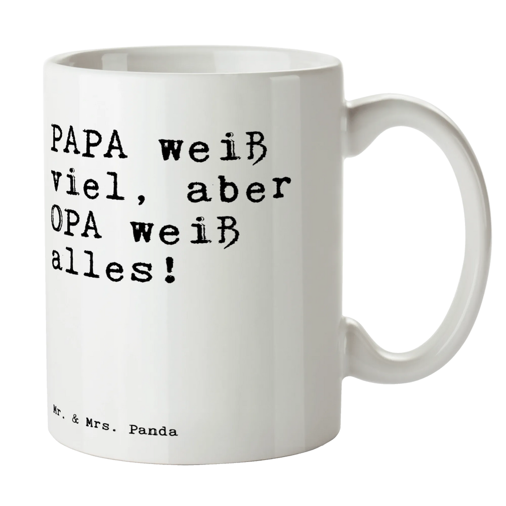 Tasse Sprüche und Zitate PAPA weiß viel, aber OPA weiß alles! Tasse, Kaffeetasse, Teetasse, Becher, Kaffeebecher, Teebecher, Keramiktasse, Porzellantasse, Büro Tasse, Geschenk Tasse, Tasse Sprüche, Tasse Motive, Kaffeetassen, Tasse bedrucken, Designer Tasse, Cappuccino Tassen, Schöne Teetassen, Spruch, Sprüche, lustige Sprüche, Weisheiten, Zitate, Spruch Geschenke, Spruch Sprüche Weisheiten Zitate Lustig Weisheit Worte