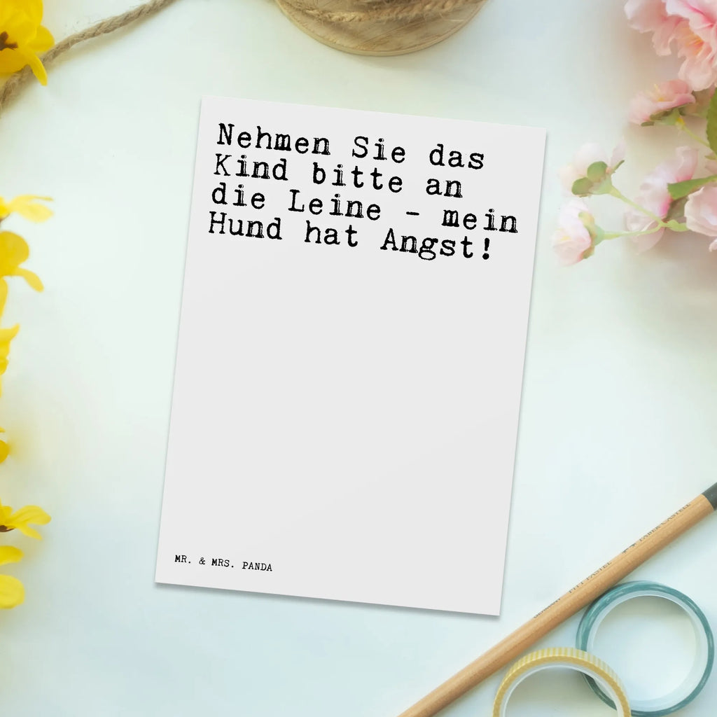 Postkarte Sprüche und Zitate Nehmen Sie das Kind bitte an die Leine - mein Hund hat Angst! Postkarte, Karte, Geschenkkarte, Grußkarte, Einladung, Ansichtskarte, Geburtstagskarte, Einladungskarte, Dankeskarte, Ansichtskarten, Einladung Geburtstag, Einladungskarten Geburtstag, Spruch, Sprüche, lustige Sprüche, Weisheiten, Zitate, Spruch Geschenke, Spruch Sprüche Weisheiten Zitate Lustig Weisheit Worte