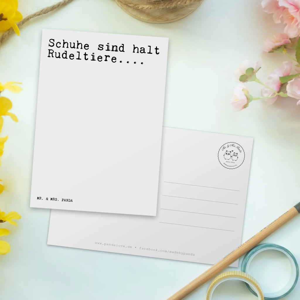 Postkarte Sprüche und Zitate Schuhe sind halt Rudeltiere.... Postkarte, Karte, Geschenkkarte, Grußkarte, Einladung, Ansichtskarte, Geburtstagskarte, Einladungskarte, Dankeskarte, Ansichtskarten, Einladung Geburtstag, Einladungskarten Geburtstag, Spruch, Sprüche, lustige Sprüche, Weisheiten, Zitate, Spruch Geschenke, Spruch Sprüche Weisheiten Zitate Lustig Weisheit Worte