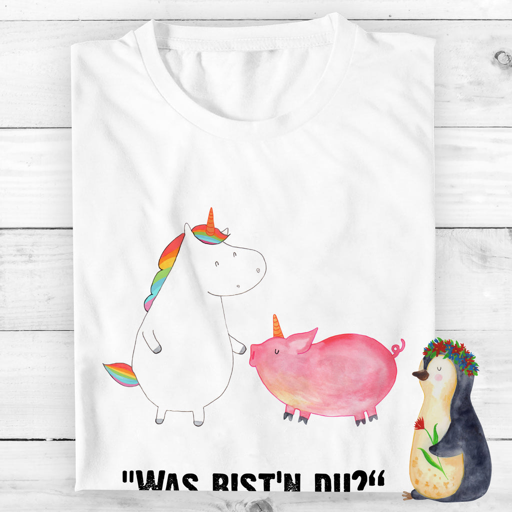 T-Shirt Standard Einhorn + Schweinhorn T-Shirt, Shirt, Tshirt, Lustiges T-Shirt, T-Shirt mit Spruch, Party, Junggesellenabschied, Jubiläum, Geburstag, Herrn, Damen, Männer, Frauen, Schlafshirt, Nachthemd, Sprüche, Einhorn, Einhörner, Einhorn Deko, Pegasus, Unicorn, Freundschaft, Schweinhorn, Schwein, Freundin, Schweinchen