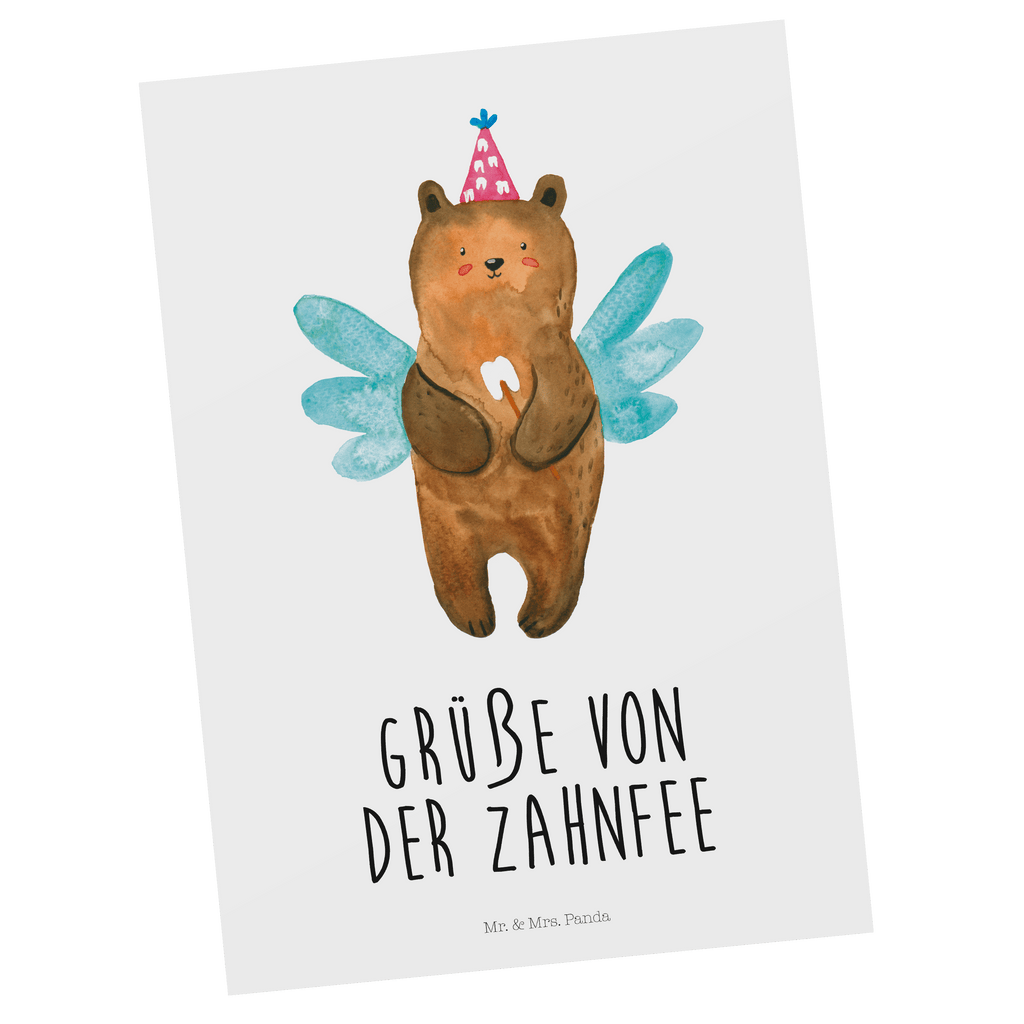 Postkarte Bär Zahnfee Postkarte, Karte, Geschenkkarte, Grußkarte, Einladung, Ansichtskarte, Geburtstagskarte, Einladungskarte, Dankeskarte, Ansichtskarten, Einladung Geburtstag, Einladungskarten Geburtstag, Bär, Teddy, Teddybär, Zahnfee, Fee, Milchzahn, Erster Zahn