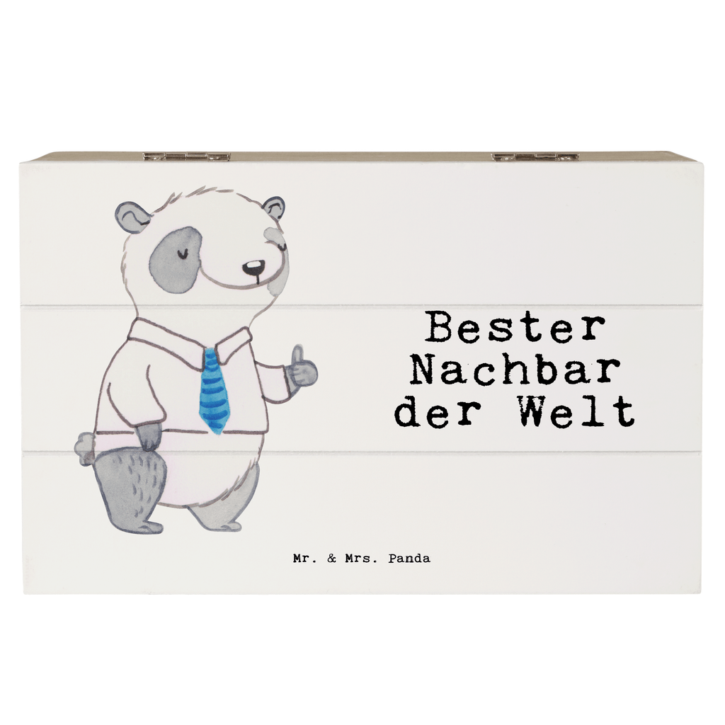 Holzkiste Panda Bester Nachbar der Welt Holzkiste, Kiste, Schatzkiste, Truhe, Schatulle, XXL, Erinnerungsbox, Erinnerungskiste, Dekokiste, Aufbewahrungsbox, Geschenkbox, Geschenkdose, für, Dankeschön, Geschenk, Schenken, Geburtstag, Geburtstagsgeschenk, Geschenkidee, Danke, Bedanken, Mitbringsel, Freude machen, Geschenktipp, Nachbar, Nachbarn, Nachbarschaft, Freund, Angrenzer, Anwohner, Bewohner, Freundschaft