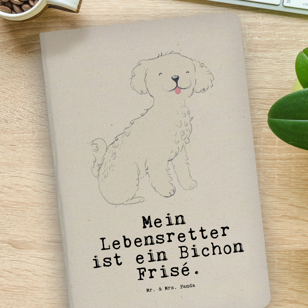 Baumwoll Notizbuch Bichon Frisé Lebensretter Notizen, Eintragebuch, Tagebuch, Notizblock, Adressbuch, Journal, Kladde, Skizzenbuch, Notizheft, Schreibbuch, Schreibheft, Hund, Hunderasse, Rassehund, Hundebesitzer, Geschenk, Tierfreund, Schenken, Welpe, Bichon Frisé