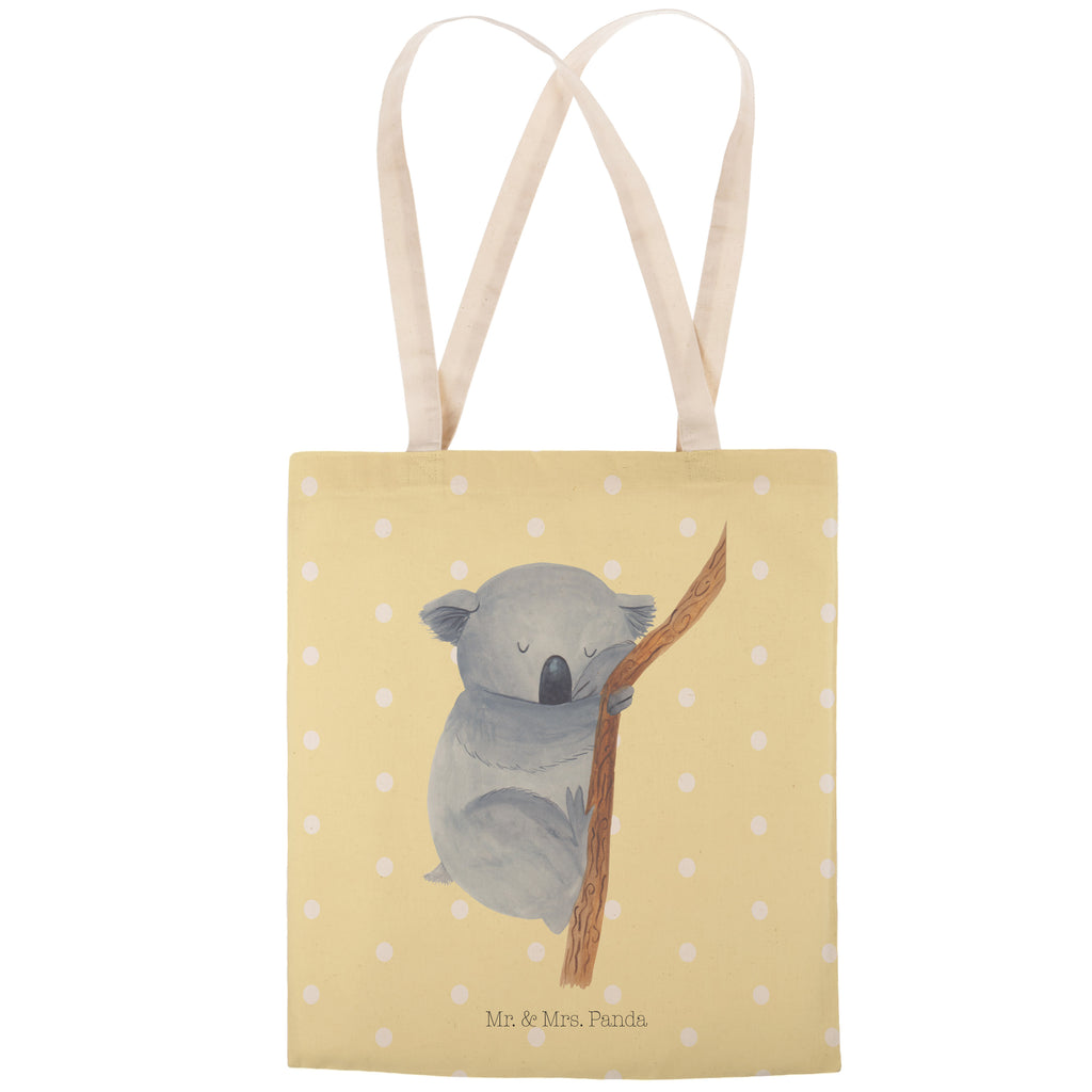 Einkaufstasche Koalabär Tragetasche, Tasche, Beutel, Stofftasche, Baumwolltasche, Umhängetasche, Shopper, Einkaufstasche, Beuteltasche, Tiermotive, Gute Laune, lustige Sprüche, Tiere, Koala, träumen, Traum, schlafen, Schlafzimmer, Traumland, Bär, Koalabär