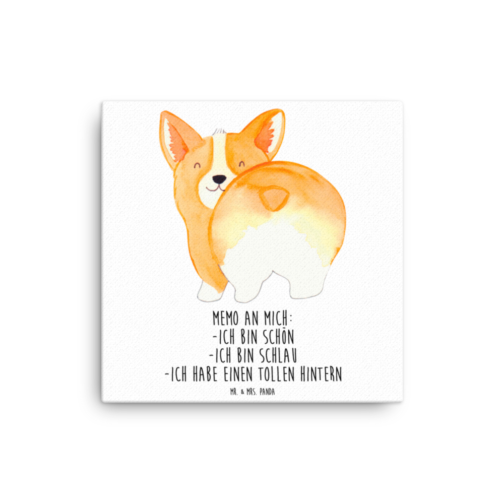 Leinwand Bild Corgi Po Leinwand, Bild, Kunstdruck, Wanddeko, Dekoration, Hund, Hundemotiv, Haustier, Hunderasse, Tierliebhaber, Hundebesitzer, Sprüche, Corgie, Hundeliebe, Motivation, Selbstliebe, Spruch