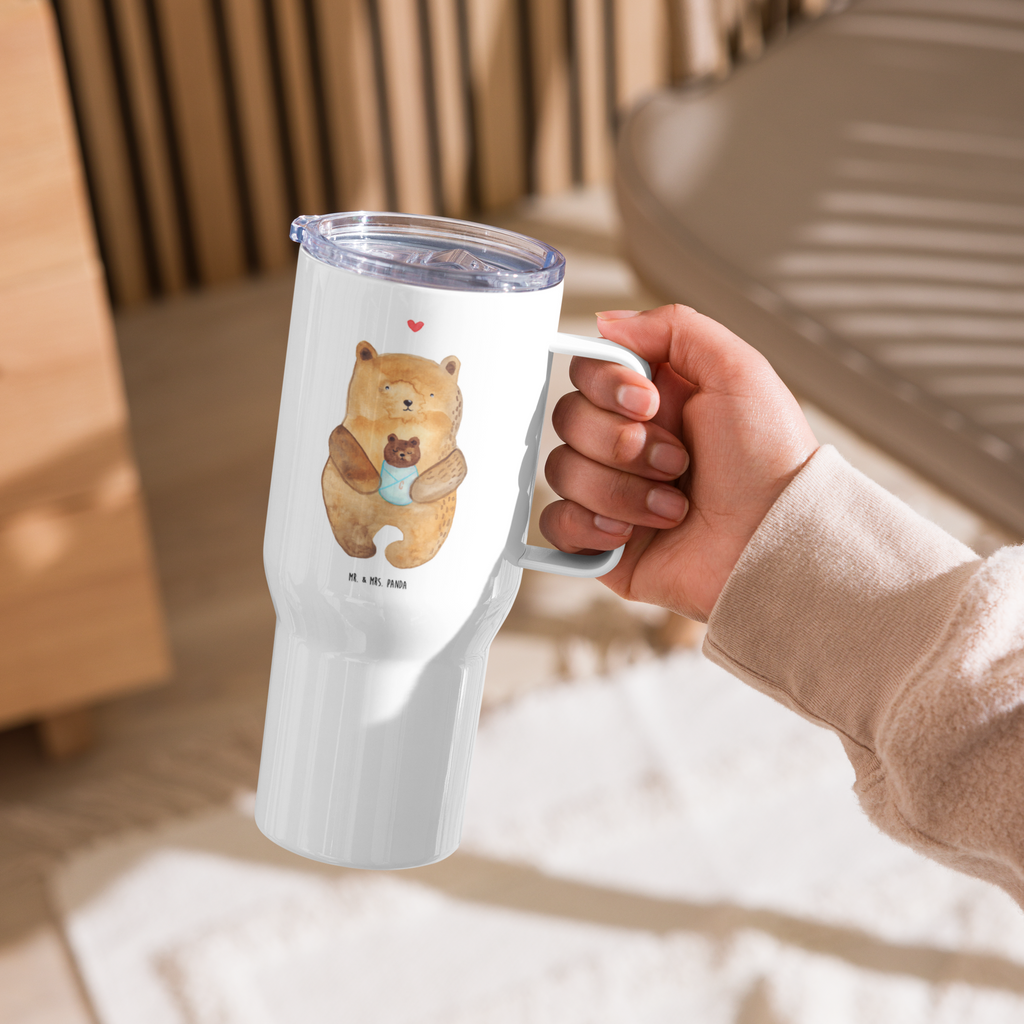 XXL Thermobecher Bär Baby Thermobecher, XL Thermobecher, Reisebecher, XL Reisetasse, Großer Thermobecher, Autobecher, Jumbo Becher, Bär, Teddy, Teddybär, Eltern, Mutter, Baby, Taufe, Geburt, Nichte, Neffe, Enkel, Enkelin, Täufling, Geburtstag, Glückwunsch