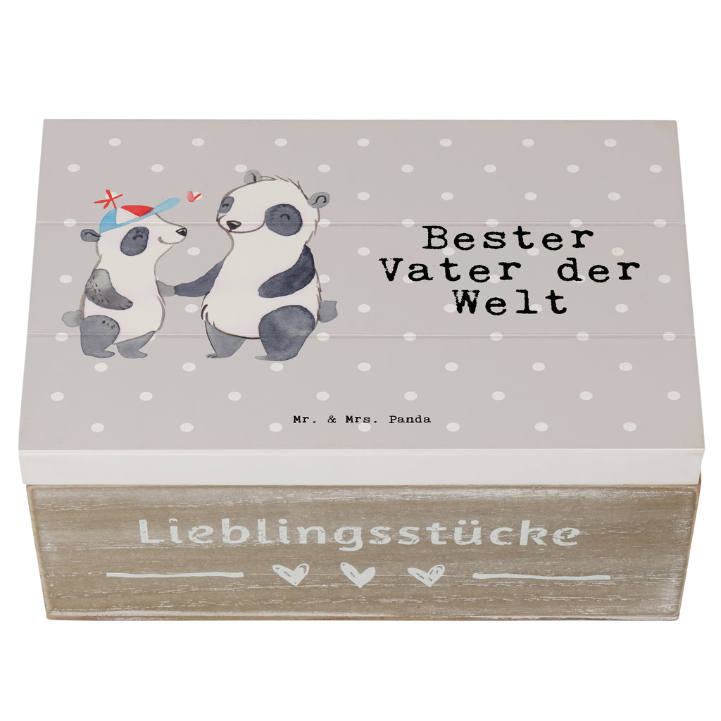 Holzkiste Panda Bester Vater der Welt Holzkiste, Kiste, Schatzkiste, Truhe, Schatulle, XXL, Erinnerungsbox, Erinnerungskiste, Dekokiste, Aufbewahrungsbox, Geschenkbox, Geschenkdose, für, Dankeschön, Geschenk, Schenken, Geburtstag, Geburtstagsgeschenk, Geschenkidee, Danke, Bedanken, Mitbringsel, Freude machen, Geschenktipp, Vater, Papa, Dad, Daddy, Paps, Papi, Vati, Eltern, Geschenk Vater, Mann, Familie, Bester, Kleinigkeit