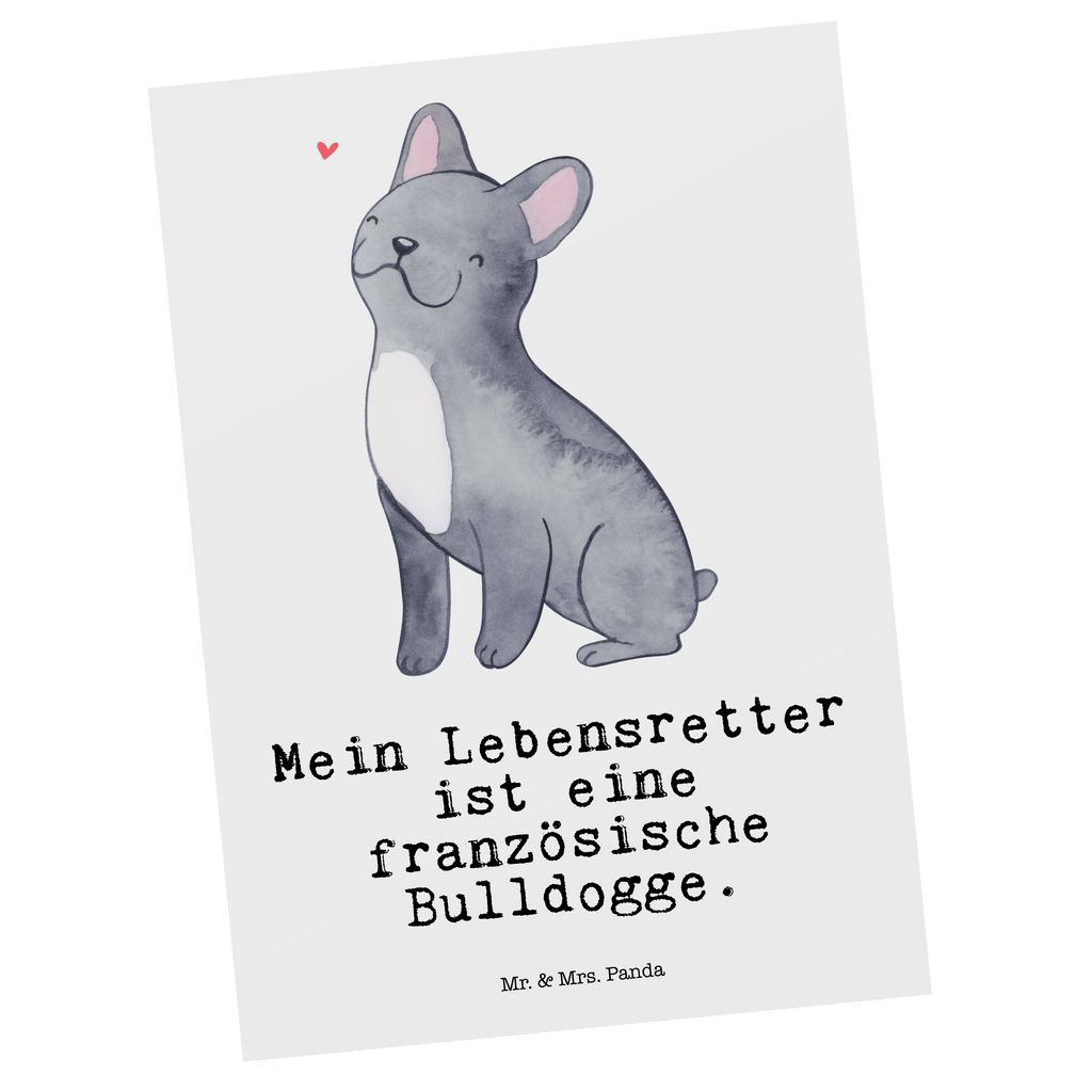 Postkarte Französische Bulldogge Lebensretter Postkarte, Karte, Geschenkkarte, Grußkarte, Einladung, Ansichtskarte, Geburtstagskarte, Einladungskarte, Dankeskarte, Ansichtskarten, Einladung Geburtstag, Einladungskarten Geburtstag, Hund, Hunderasse, Rassehund, Hundebesitzer, Geschenk, Tierfreund, Schenken, Welpe, Französische Bulldogge