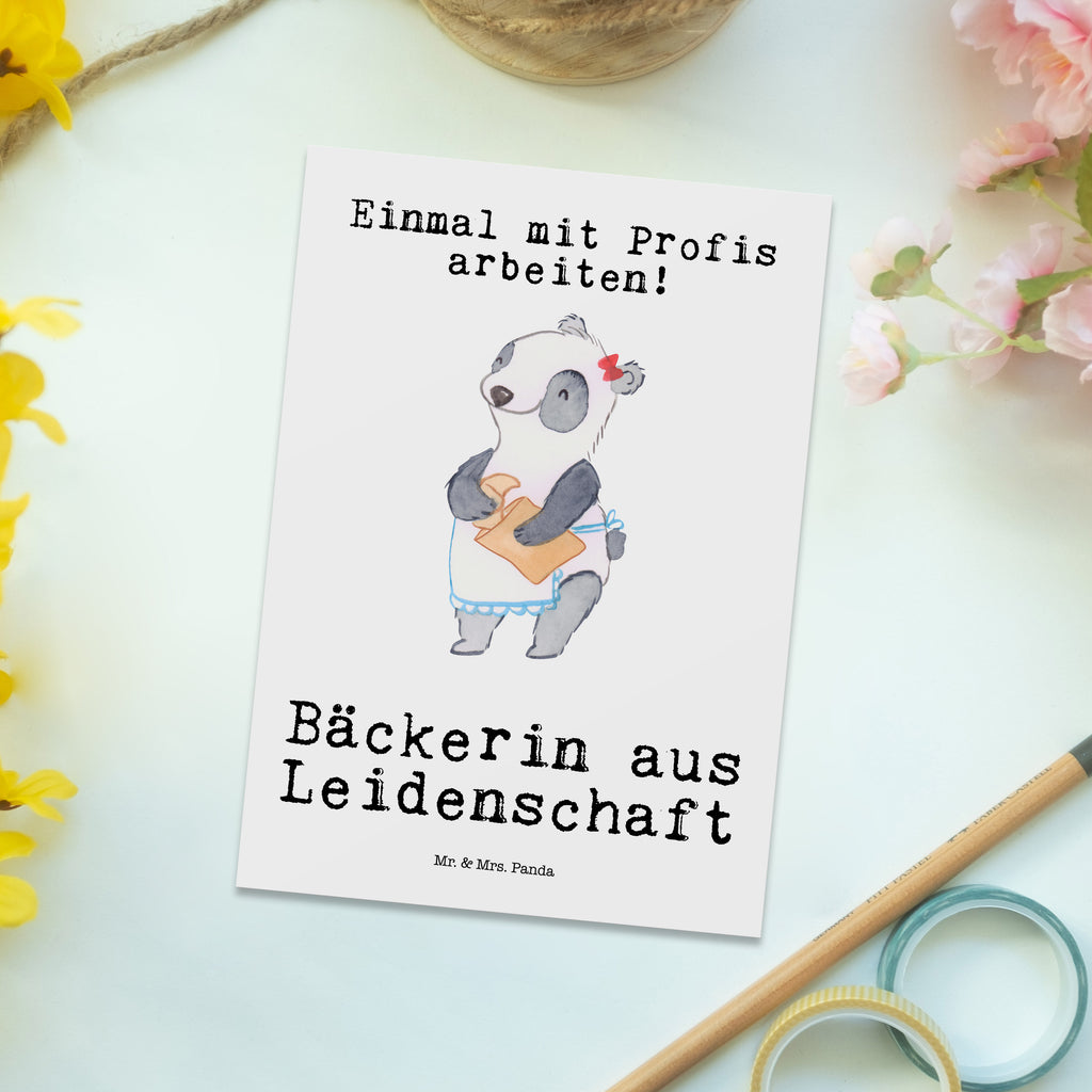 Postkarte Bäckerin aus Leidenschaft Postkarte, Karte, Geschenkkarte, Grußkarte, Einladung, Ansichtskarte, Geburtstagskarte, Einladungskarte, Dankeskarte, Ansichtskarten, Einladung Geburtstag, Einladungskarten Geburtstag, Beruf, Ausbildung, Jubiläum, Abschied, Rente, Kollege, Kollegin, Geschenk, Schenken, Arbeitskollege, Mitarbeiter, Firma, Danke, Dankeschön, Bäckerin, Konditorin, Brotbäckerin, Bäckerei, Backstube, Bäckerladen, Brotmanufaktur