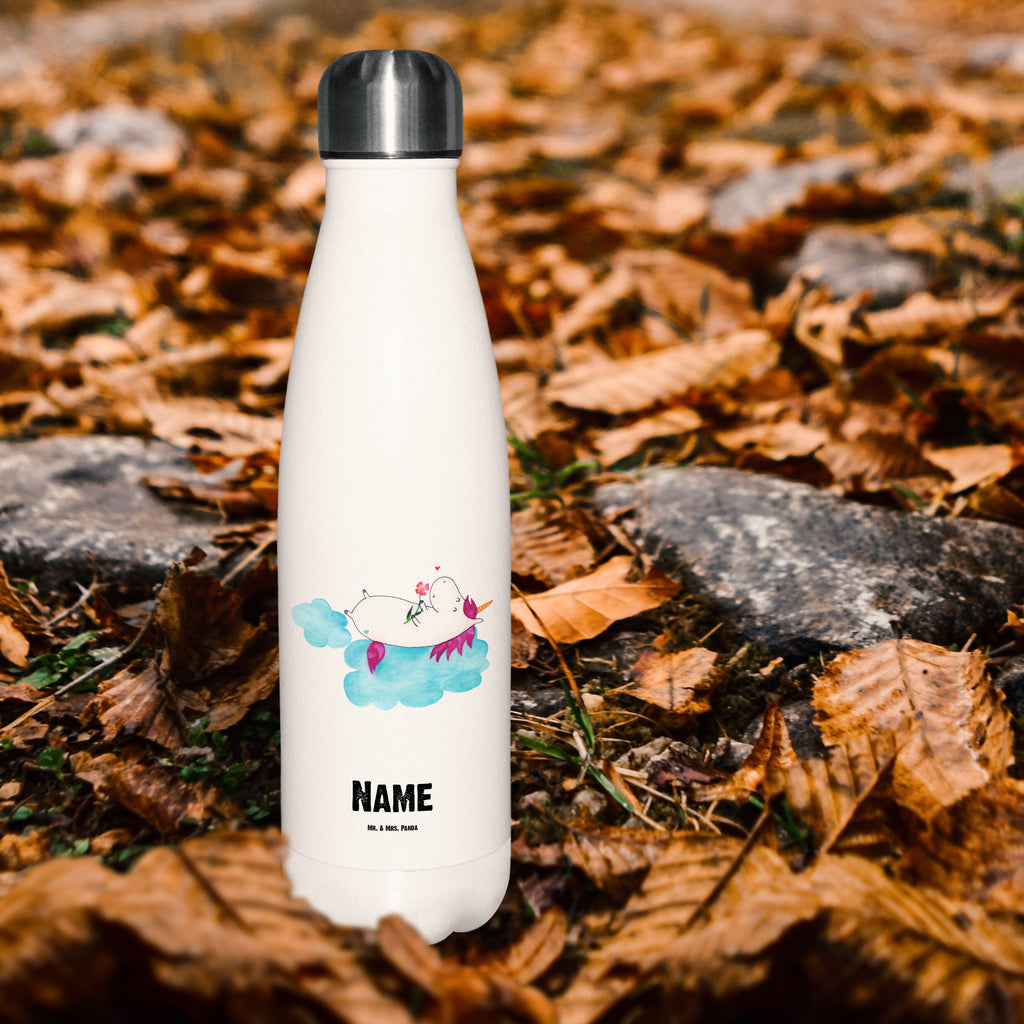 Personalisierte Thermosflasche Einhorn verliebt auf Wolke Personalisierte Isolierflasche, Personalisierte Thermoflasche, Personalisierte Trinkflasche, Trinkflasche Mit Namen, Wunschname, Bedrucken, Namensflasche, Einhorn, Einhörner, Einhorn Deko, Pegasus, Unicorn, verliebt, Liebe, Liebesbeweis, Freundin, Wolke