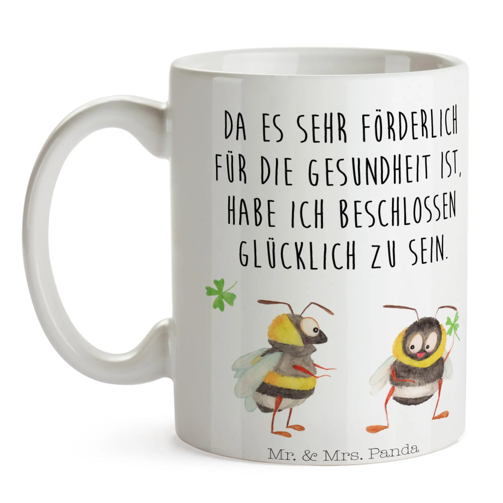 Tasse Hummeln Kleeblatt Tasse, Kaffeetasse, Teetasse, Becher, Kaffeebecher, Teebecher, Keramiktasse, Porzellantasse, Büro Tasse, Geschenk Tasse, Tasse Sprüche, Tasse Motive, Kaffeetassen, Tasse bedrucken, Designer Tasse, Cappuccino Tassen, Schöne Teetassen, Tiermotive, Gute Laune, lustige Sprüche, Tiere, Hummel, Biene, Spruch positiv, Biene Deko, Spruch schön, glücklich sein, glücklich werden, Spruch fröhlich