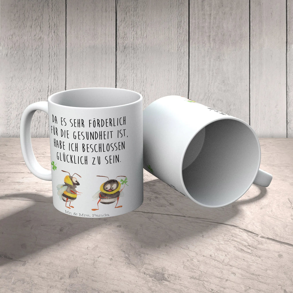 Tasse Hummeln Kleeblatt Tasse, Kaffeetasse, Teetasse, Becher, Kaffeebecher, Teebecher, Keramiktasse, Porzellantasse, Büro Tasse, Geschenk Tasse, Tasse Sprüche, Tasse Motive, Kaffeetassen, Tasse bedrucken, Designer Tasse, Cappuccino Tassen, Schöne Teetassen, Tiermotive, Gute Laune, lustige Sprüche, Tiere, Hummel, Biene, Spruch positiv, Biene Deko, Spruch schön, glücklich sein, glücklich werden, Spruch fröhlich