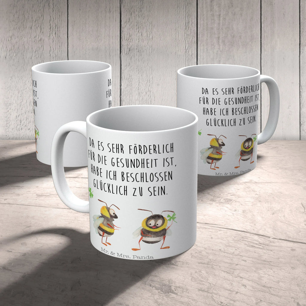 Tasse Hummeln Kleeblatt Tasse, Kaffeetasse, Teetasse, Becher, Kaffeebecher, Teebecher, Keramiktasse, Porzellantasse, Büro Tasse, Geschenk Tasse, Tasse Sprüche, Tasse Motive, Kaffeetassen, Tasse bedrucken, Designer Tasse, Cappuccino Tassen, Schöne Teetassen, Tiermotive, Gute Laune, lustige Sprüche, Tiere, Hummel, Biene, Spruch positiv, Biene Deko, Spruch schön, glücklich sein, glücklich werden, Spruch fröhlich