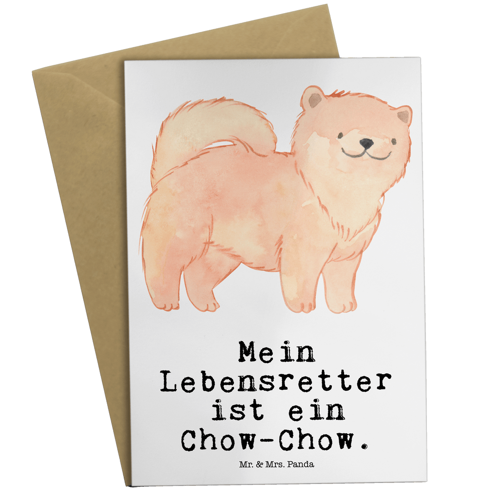 Grußkarte Chow-Chow Lebensretter Grußkarte, Klappkarte, Einladungskarte, Glückwunschkarte, Hochzeitskarte, Geburtstagskarte, Karte, Ansichtskarten, Hund, Hunderasse, Rassehund, Hundebesitzer, Geschenk, Tierfreund, Schenken, Welpe, Chow-Chow, Asiatischer Spitz