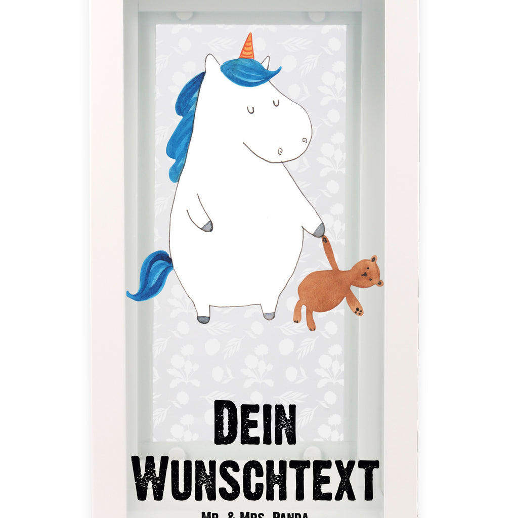 Personalisierte Deko Laterne Einhorn Teddy Gartenlampe, Gartenleuchte, Gartendekoration, Gartenlicht, Laterne kleine Laternen, XXL Laternen, Laterne groß, Einhorn, Einhörner, Einhorn Deko, Pegasus, Unicorn, schlafen, gute Nacht, Single, Bett, Träumen, Freundin, Singleleben