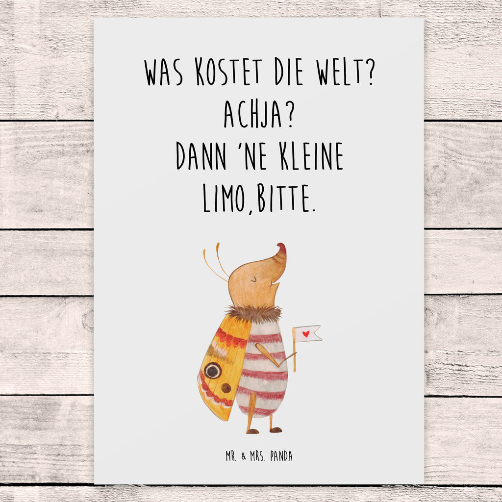 Postkarte Nachtfalter Fähnchen Postkarte, Karte, Geschenkkarte, Grußkarte, Einladung, Ansichtskarte, Geburtstagskarte, Einladungskarte, Dankeskarte, Ansichtskarten, Einladung Geburtstag, Einladungskarten Geburtstag, Tiermotive, Gute Laune, lustige Sprüche, Tiere, Nachtfalter, Käfer, Spruch lustig, Spruch witzig, süß, niedlich, Küche Deko, Was kostet die Welt