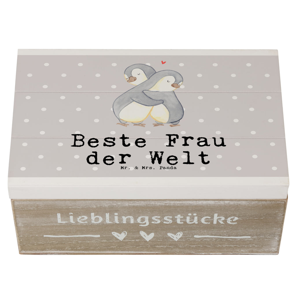 Holzkiste Pinguin Beste Frau der Welt Holzkiste, Kiste, Schatzkiste, Truhe, Schatulle, XXL, Erinnerungsbox, Erinnerungskiste, Dekokiste, Aufbewahrungsbox, Geschenkbox, Geschenkdose, für, Dankeschön, Geschenk, Schenken, Geburtstag, Geburtstagsgeschenk, Geschenkidee, Danke, Bedanken, Mitbringsel, Freude machen, Geschenktipp, Beste, Frau, Ehefrau, Partnerin, Freundin, Traumfrau, Liebling, Ehepartner, Ehe, Gattin, Lebensgefährtin, Braut, Kleinigkeit