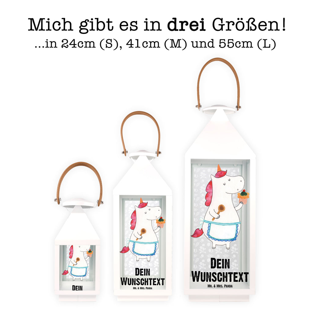 Personalisierte Deko Laterne Einhorn Küchenfee Gartenlampe, Gartenleuchte, Gartendekoration, Gartenlicht, Laterne kleine Laternen, XXL Laternen, Laterne groß, Einhorn, Einhörner, Einhorn Deko, Pegasus, Unicorn, backen, Muffin, Motivation, Träumer, träumen, Bäckerin, Hobbykoch, Koch, Torte, Kuchen