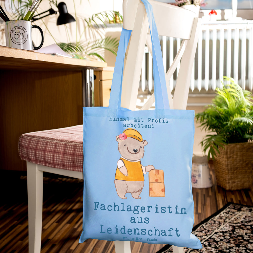 Tragetasche Fachlageristin aus Leidenschaft Beuteltasche, Beutel, Einkaufstasche, Jutebeutel, Stoffbeutel, Tasche, Shopper, Umhängetasche, Strandtasche, Schultertasche, Stofftasche, Tragetasche, Badetasche, Jutetasche, Einkaufstüte, Laptoptasche, Beruf, Ausbildung, Jubiläum, Abschied, Rente, Kollege, Kollegin, Geschenk, Schenken, Arbeitskollege, Mitarbeiter, Firma, Danke, Dankeschön, Lagerarbeiterin, Fachlageristin, Lageristin, Lagerverwalterin