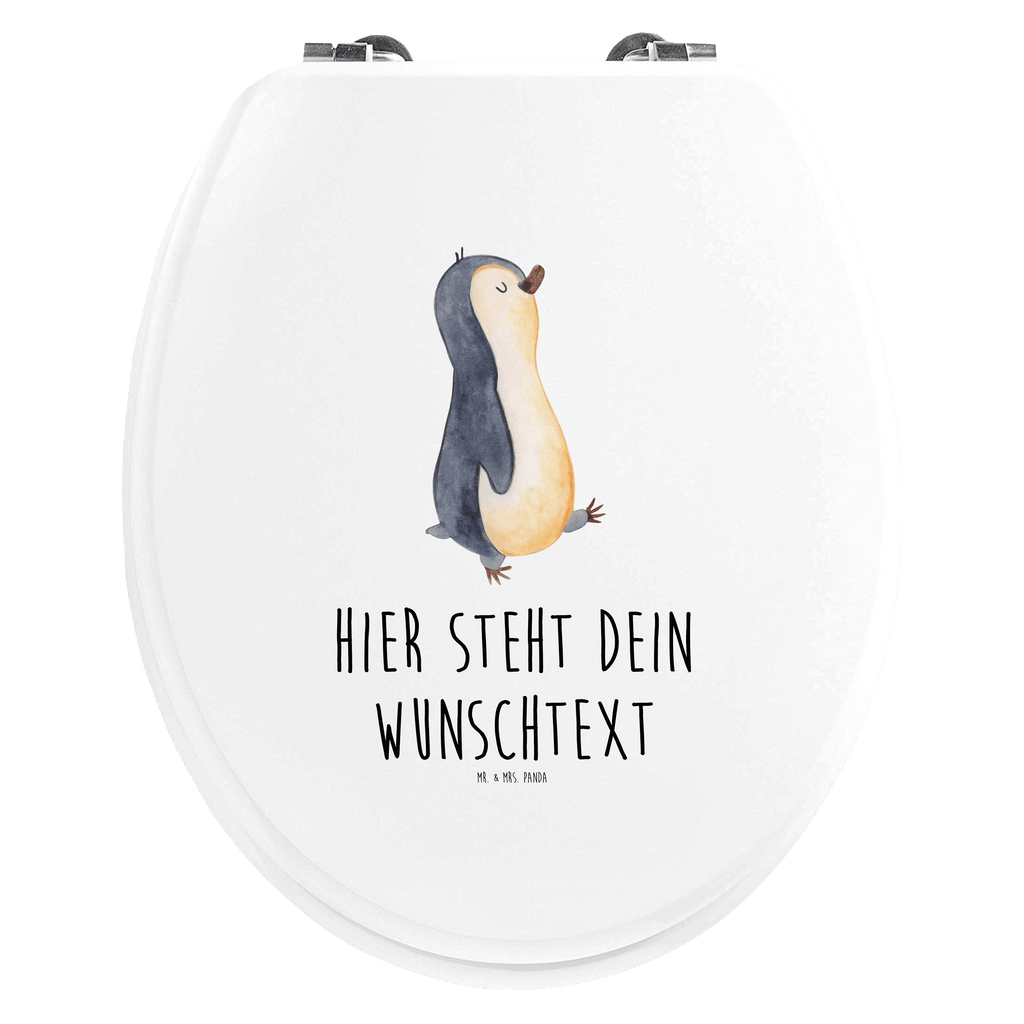 Personalisierter WC Sitz Motiv Pinguin marschierend Personalisierte Klobrille, Personalisierter Klodeckel, Personalisierter Toilettendeckel, Personalisierter WC-Sitz, Toilettendeckel mit Namen, WC Sitz mit Namen, Pinguin, Pinguine, Frühaufsteher, Langschläfer, Bruder, Schwester, Familie