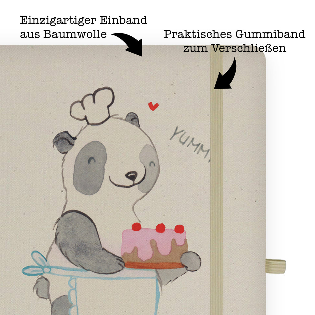 DIN A4 Personalisiertes Notizbuch Panda Backen Personalisiertes Notizbuch, Notizbuch mit Namen, Notizbuch bedrucken, Personalisierung, Namensbuch, Namen, Geschenk, Sport, Sportart, Hobby, Schenken, Danke, Dankeschön, Auszeichnung, Gewinn, Sportler, backen, Hobbybäcker, Kuchen backen