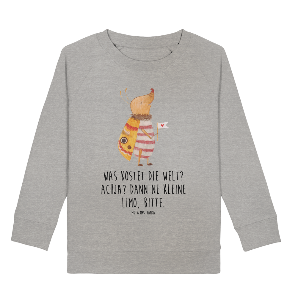 Organic Kinder Pullover Nachtfalter mit Fähnchen Kinder Pullover, Kinder Sweatshirt, Jungen, Mädchen, Tiermotive, Gute Laune, lustige Sprüche, Tiere, Nachtfalter, Käfer, Spruch lustig, Spruch witzig, süß, niedlich, Küche Deko, Was kostet die Welt