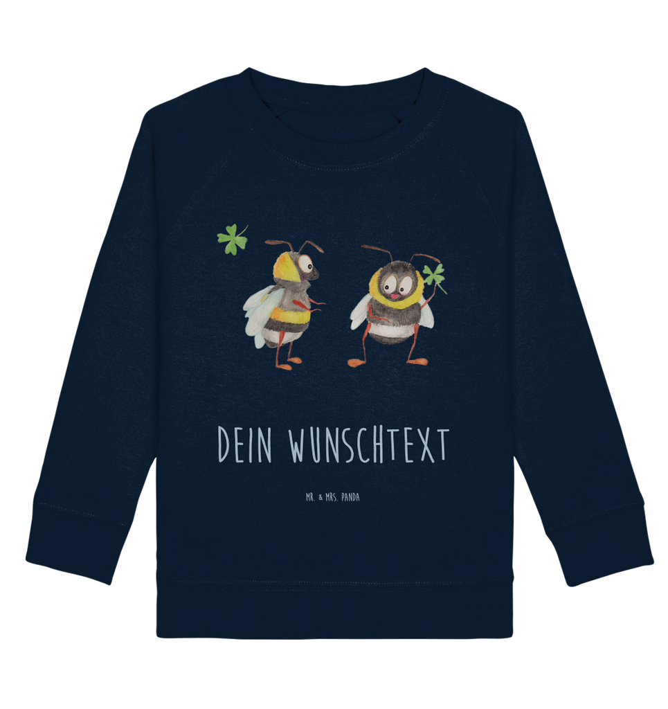 Personalisierter Kinder Pullover Hummeln mit Kleeblatt Personalisierter Kinder Pullover, Personalisiertes Kinder Sweatshirt, Jungen, Mädchen, Tiermotive, Gute Laune, lustige Sprüche, Tiere, Hummel, Biene, Spruch positiv, Biene Deko, Spruch schön, glücklich sein, glücklich werden, Spruch fröhlich