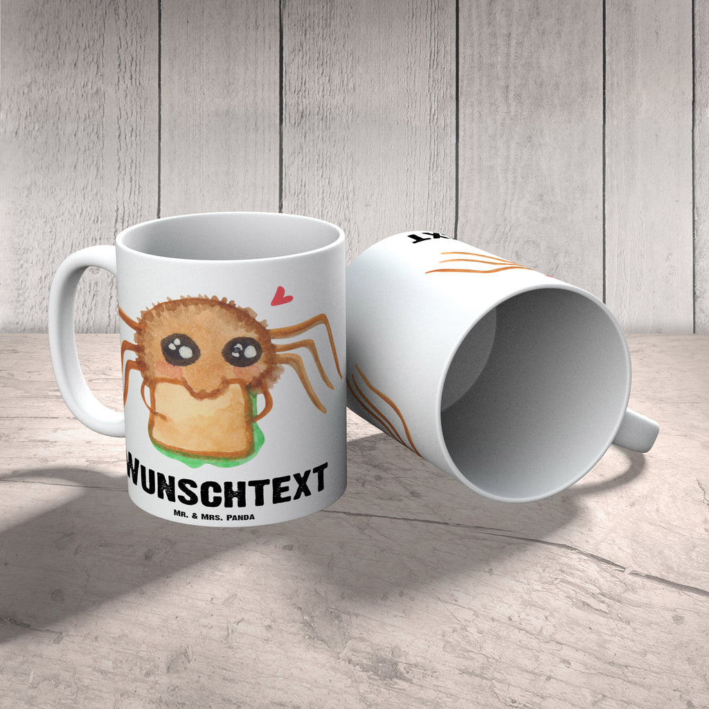 Personalisierte Tasse Spinne Agathe Sandwich Personalisierte Tasse, Namenstasse, Wunschname, Personalisiert, Tasse, Namen, Drucken, Tasse mit Namen, Spinne Agathe, Spinne, Agathe, Videos, Merchandise, Glück, Mut, Hungrig, Verfressen, Lebensfreude, Alles wird gut, Hunger