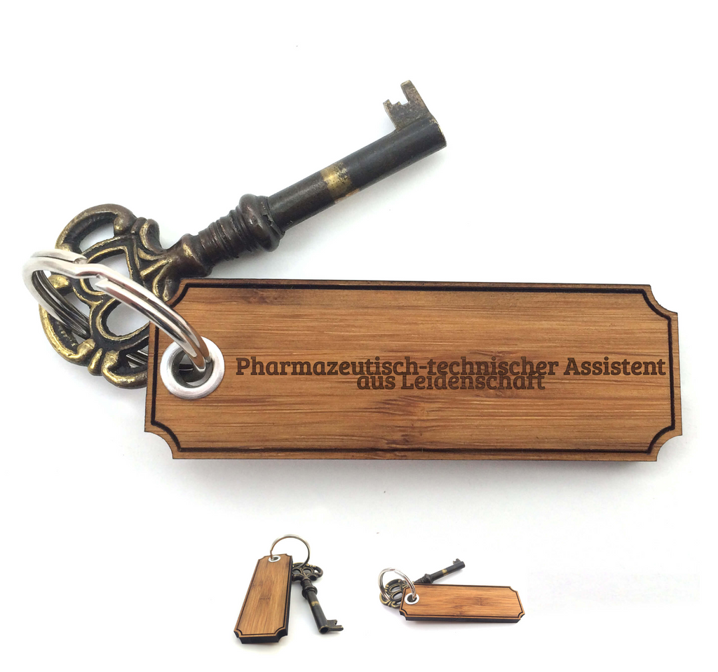 Schlüsselanhänger Classic Gravur Pharmazeutisch-technischer Assistent Schlüsselanhänger, Anhänger, Taschenanhänger, Glücksbringer, Schlüsselbund, Schlüsselanhänger Holz, Schlüsselanhänger aus Holz, Holz Schlüsselanhänger, Holzschlüsselanhänger, Geschenke, Schenken, Gravur