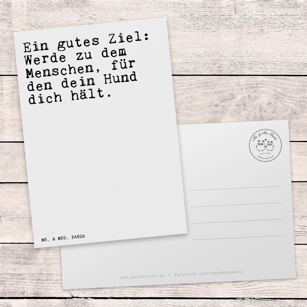 Postkarte Sprüche und Zitate Ein gutes Ziel: Werde zu dem Menschen, für den dein Hund dich hält. Postkarte, Karte, Geschenkkarte, Grußkarte, Einladung, Ansichtskarte, Geburtstagskarte, Einladungskarte, Dankeskarte, Ansichtskarten, Einladung Geburtstag, Einladungskarten Geburtstag, Spruch, Sprüche, lustige Sprüche, Weisheiten, Zitate, Spruch Geschenke, Spruch Sprüche Weisheiten Zitate Lustig Weisheit Worte