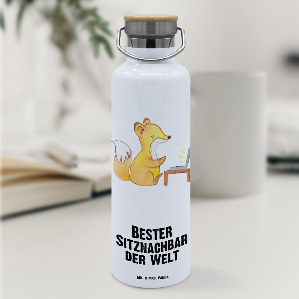 Trinkflasche Fuchs Bester Sitznachbar der Welt Thermosflasche, Isolierflasche, Edelstahl, Trinkflasche, isoliert, Wamrhaltefunktion, Sportflasche, Flasche zum Sport, Sportlerflasche, für, Dankeschön, Geschenk, Schenken, Geburtstag, Geburtstagsgeschenk, Geschenkidee, Danke, Bedanken, Mitbringsel, Freude machen, Geschenktipp, Sitznachbar, Stuhlnachbar, Nachbar, Uni, Universität, Seminar, Kommilitone, Tischnachbar, Schule, Mitschüler, Mitstudent, Hochschule