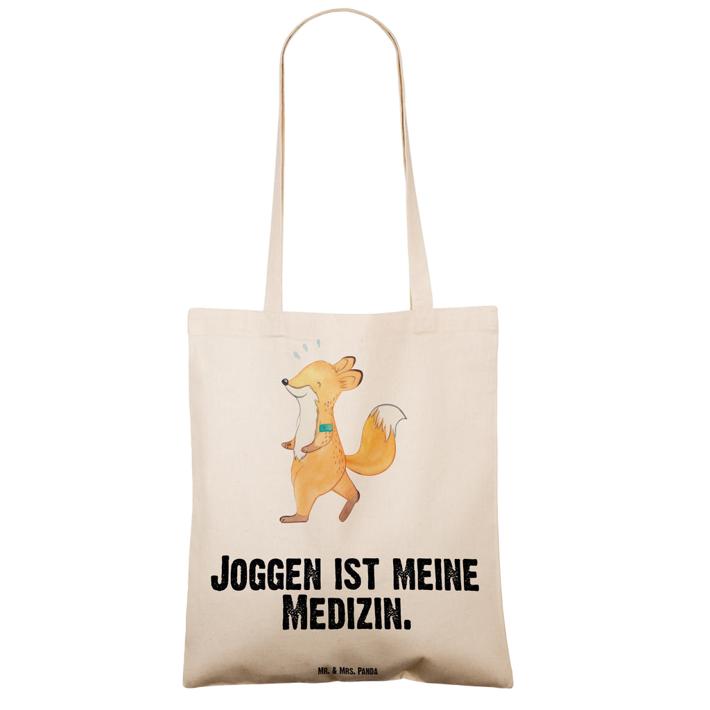 Tragetasche Fuchs Joggen Beuteltasche, Beutel, Einkaufstasche, Jutebeutel, Stoffbeutel, Tasche, Shopper, Umhängetasche, Strandtasche, Schultertasche, Stofftasche, Tragetasche, Badetasche, Jutetasche, Einkaufstüte, Laptoptasche, Geschenk, Sport, Sportart, Hobby, Schenken, Danke, Dankeschön, Auszeichnung, Gewinn, Sportler, Joggen, Dauerlauf, Laufsport, Laufen