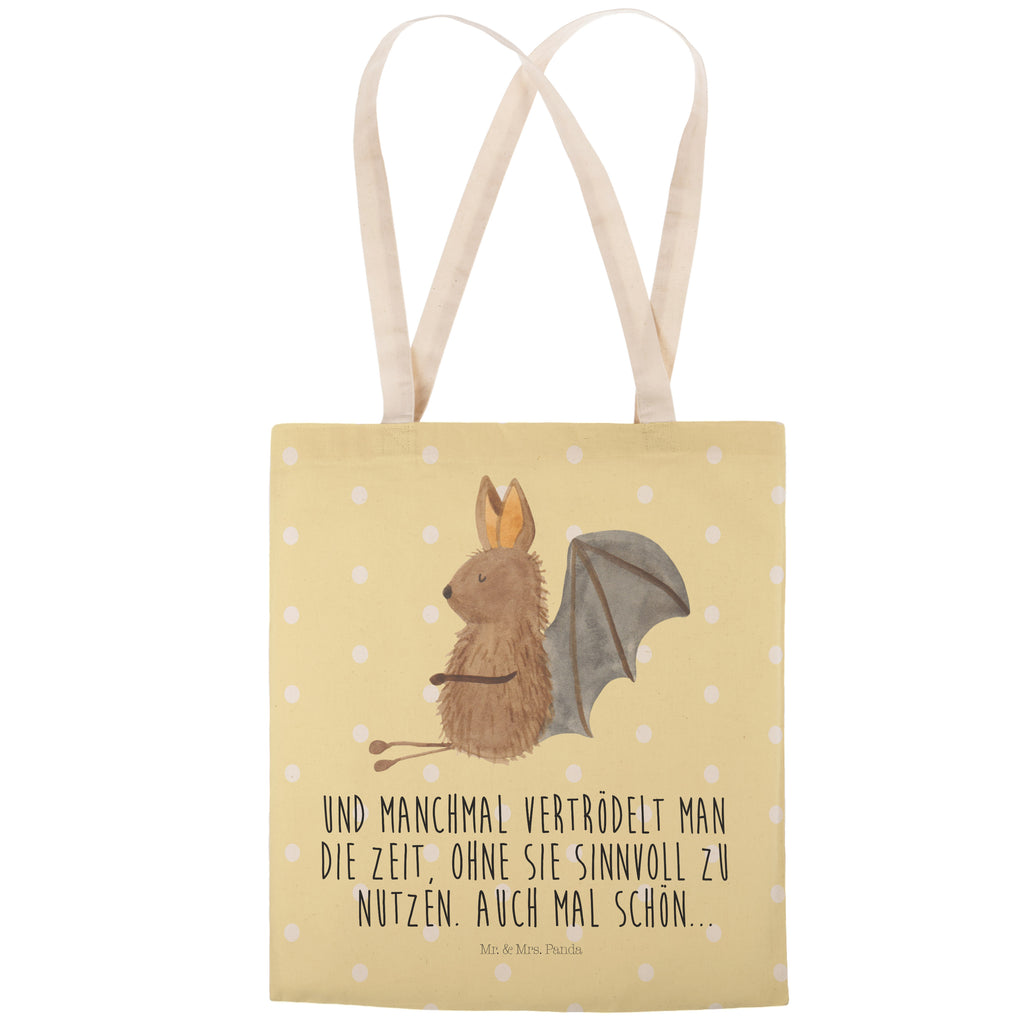 Einkaufstasche Fledermaus Sitzen Tragetasche, Tasche, Beutel, Stofftasche, Baumwolltasche, Umhängetasche, Shopper, Einkaufstasche, Beuteltasche, Tiermotive, Gute Laune, lustige Sprüche, Tiere, Fledermaus, Fledermäuse, Motivation, entspannen