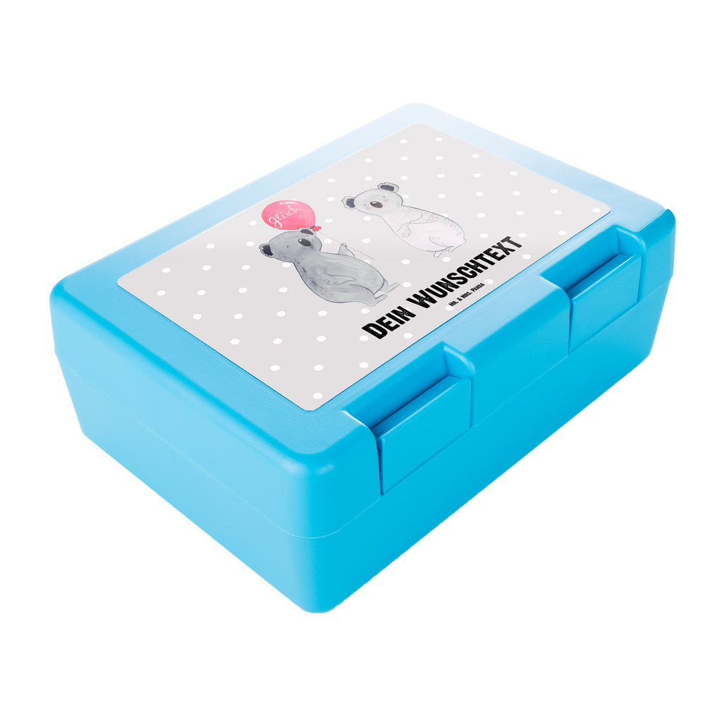 Personalisierte Brotdose Koala Luftballon Brotdose personalisiert, Brotbox, Snackbox, Lunch box, Butterbrotdose, Brotzeitbox, Koala, Koalabär, Luftballon, Party, Geburtstag, Geschenk