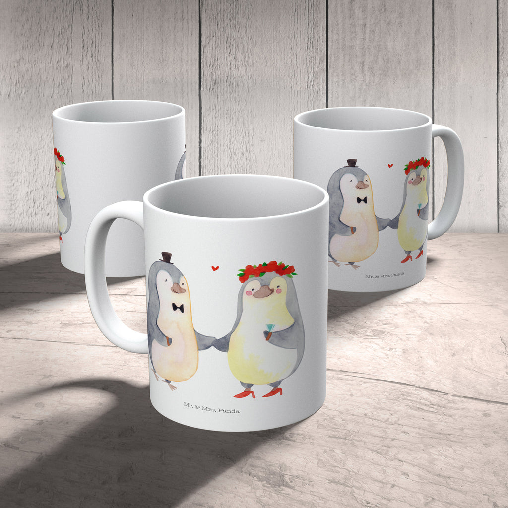 Tasse Pinguin Heirat Tasse, Kaffeetasse, Teetasse, Becher, Kaffeebecher, Teebecher, Keramiktasse, Porzellantasse, Büro Tasse, Geschenk Tasse, Tasse Sprüche, Tasse Motive, Kaffeetassen, Tasse bedrucken, Designer Tasse, Cappuccino Tassen, Schöne Teetassen, Liebe, Partner, Freund, Freundin, Ehemann, Ehefrau, Heiraten, Verlobung, Heiratsantrag, Liebesgeschenk, Jahrestag, Hocheitstag