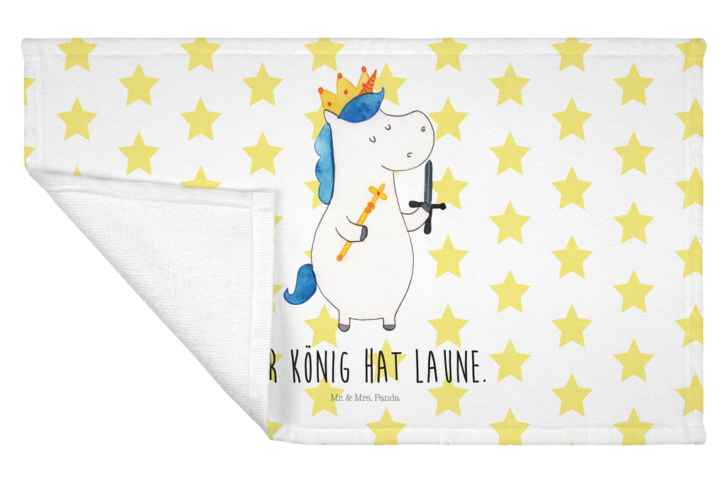 Handtuch Einhorn König mit Schwert Gästetuch, Reisehandtuch, Sport Handtuch, Frottier, Kinder Handtuch, Einhorn, Einhörner, Einhorn Deko, Pegasus, Unicorn, König, Ritter, Mittelalter