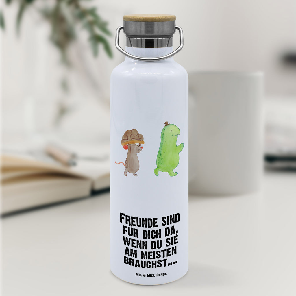 Trinkflasche Schildkröte Maus Thermosflasche, Isolierflasche, Edelstahl, Trinkflasche, isoliert, Wamrhaltefunktion, Sportflasche, Flasche zum Sport, Sportlerflasche, Schildkröte, Maus, Freunde, Freundinnen, beste Freunde, beste Freundinnen