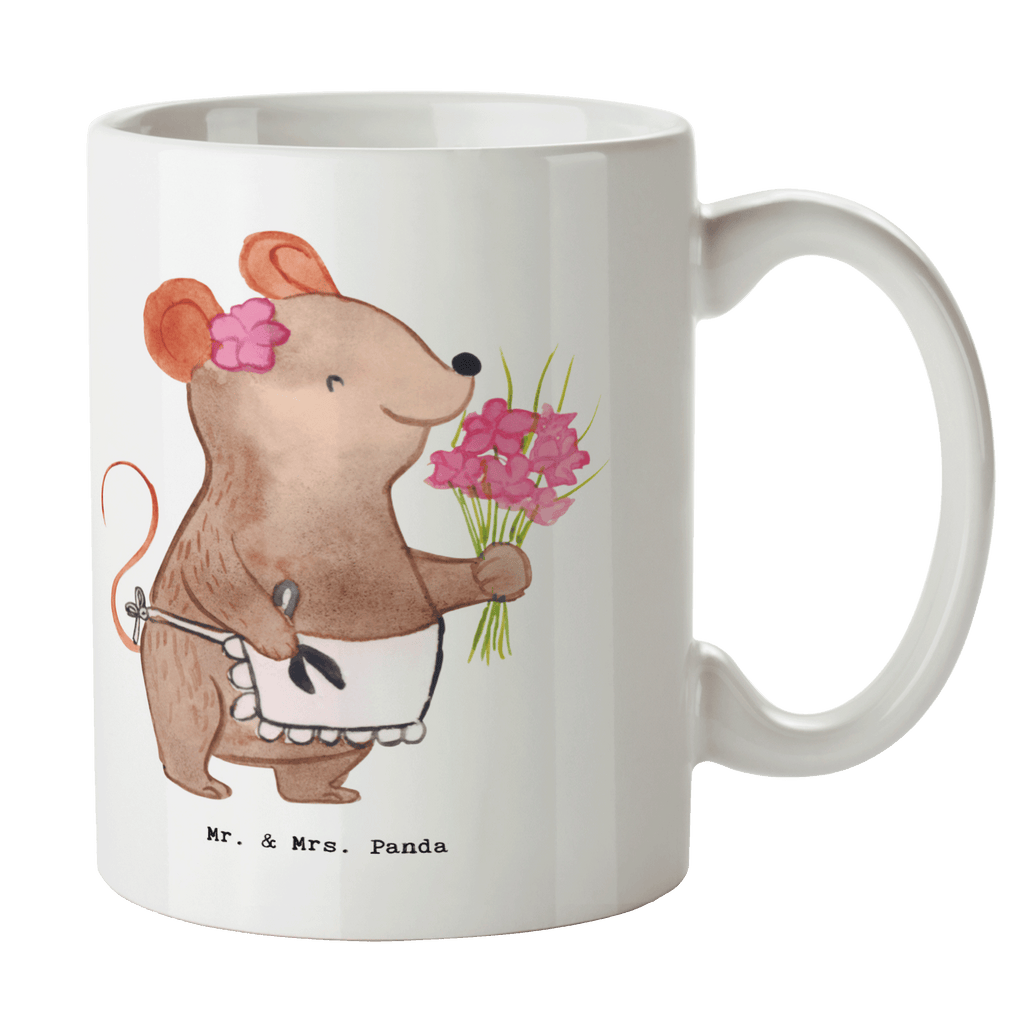 Tasse Floristin mit Herz Tasse, Kaffeetasse, Teetasse, Becher, Kaffeebecher, Teebecher, Keramiktasse, Porzellantasse, Büro Tasse, Geschenk Tasse, Tasse Sprüche, Tasse Motive, Kaffeetassen, Tasse bedrucken, Designer Tasse, Cappuccino Tassen, Schöne Teetassen, Beruf, Ausbildung, Jubiläum, Abschied, Rente, Kollege, Kollegin, Geschenk, Schenken, Arbeitskollege, Mitarbeiter, Firma, Danke, Dankeschön, Blumenhändlerin, Floristin, Blumenlanden, Blumenprofi