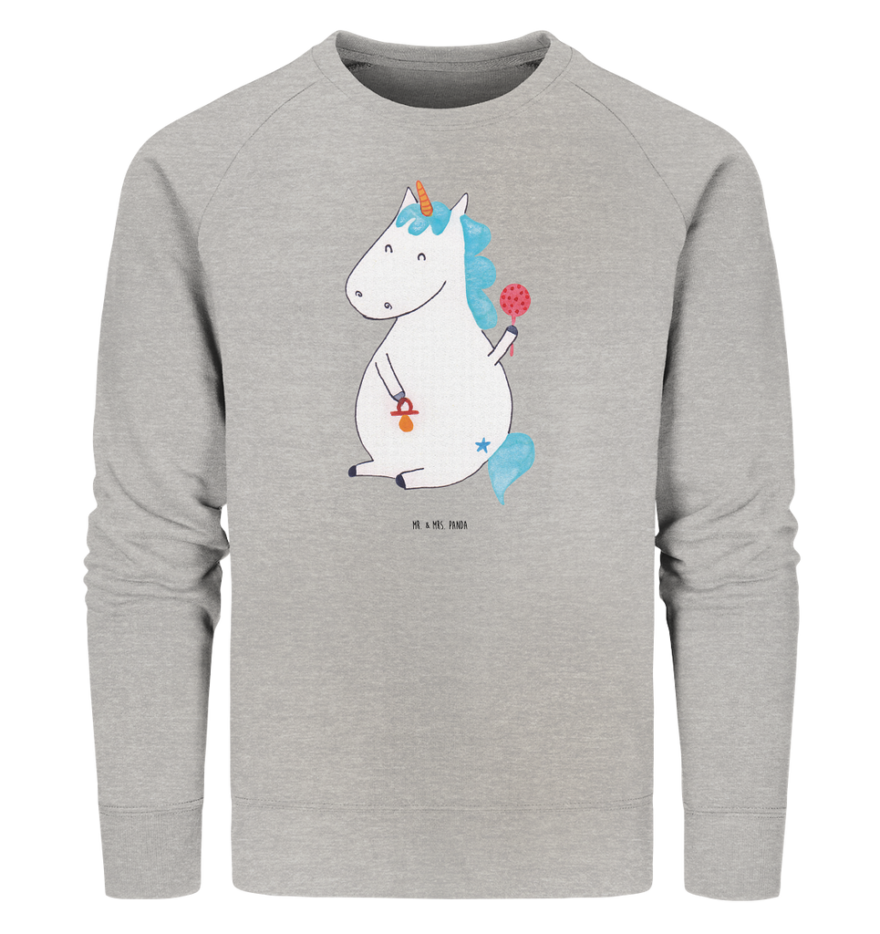 Organic Pullover Einhorn Baby Pullover, Pullover Männer, Pullover Frauen, Sweatshirt, Sweatshirt Männer, Sweatshirt Frauen, Unisex, Einhorn, Einhörner, Einhorn Deko, Pegasus, Unicorn, Mutter, Geburt, Geburtstag, erstes Kind, Baby, Babyglück, Nachwuchs, Eltern, Party, Kind, Schnuller