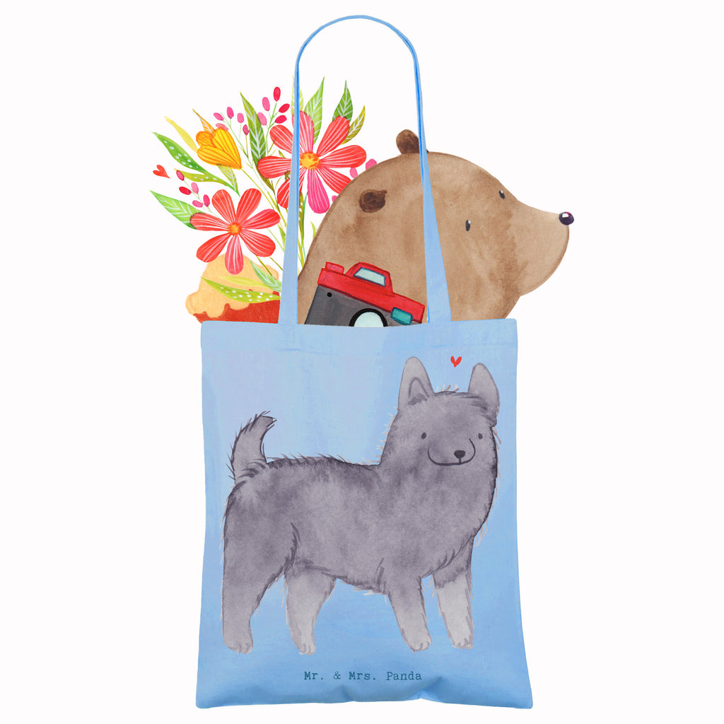 Tragetasche Schipperke Lebensretter Beuteltasche, Beutel, Einkaufstasche, Jutebeutel, Stoffbeutel, Tasche, Shopper, Umhängetasche, Strandtasche, Schultertasche, Stofftasche, Tragetasche, Badetasche, Jutetasche, Einkaufstüte, Laptoptasche, Hund, Hunderasse, Rassehund, Hundebesitzer, Geschenk, Tierfreund, Schenken, Welpe, Schipperke, belgische Hunderasse