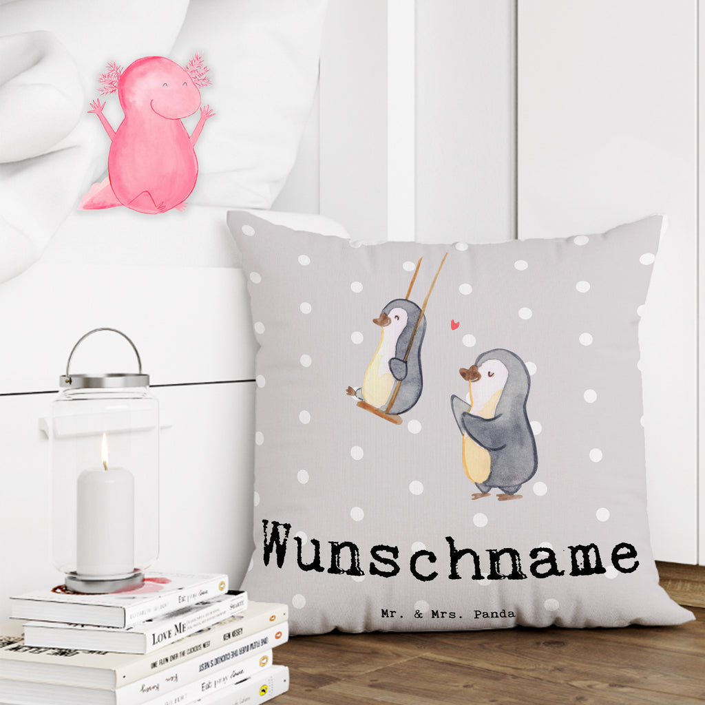 Personalisiertes Kissen Pinguin Beste Patentante der Welt Kissen, personalisiert, Name, Wunschname, bedrucken, Kopfkissen, für, Dankeschön, Geschenk, Schenken, Geburtstag, Geburtstagsgeschenk, Geschenkidee, Danke, Bedanken, Mitbringsel, Freude machen, Geschenktipp, Patentante, Paten Tante, Lieblingstante, Taufpartner, Taufe, Familie, Kleinigkeit, Nichte, Neffe