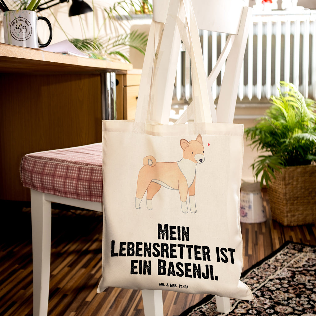 Tragetasche Basenji Lebensretter Beuteltasche, Beutel, Einkaufstasche, Jutebeutel, Stoffbeutel, Tasche, Shopper, Umhängetasche, Strandtasche, Schultertasche, Stofftasche, Tragetasche, Badetasche, Jutetasche, Einkaufstüte, Laptoptasche, Hund, Hunderasse, Rassehund, Hundebesitzer, Geschenk, Tierfreund, Schenken, Welpe, Kongo-Terrier, Basenji