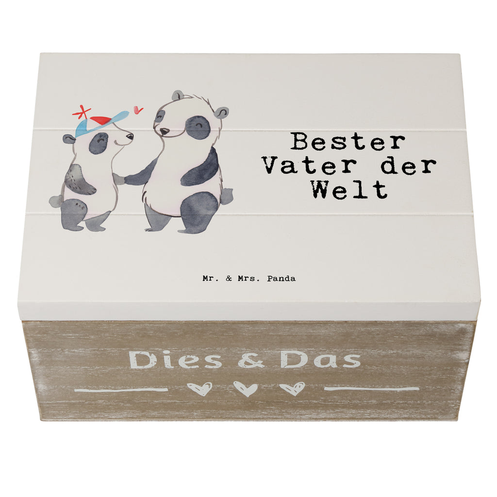 Holzkiste Panda Bester Vater der Welt Holzkiste, Kiste, Schatzkiste, Truhe, Schatulle, XXL, Erinnerungsbox, Erinnerungskiste, Dekokiste, Aufbewahrungsbox, Geschenkbox, Geschenkdose, für, Dankeschön, Geschenk, Schenken, Geburtstag, Geburtstagsgeschenk, Geschenkidee, Danke, Bedanken, Mitbringsel, Freude machen, Geschenktipp, Vater, Papa, Dad, Daddy, Paps, Papi, Vati, Eltern, Geschenk Vater, Mann, Familie, Bester, Kleinigkeit