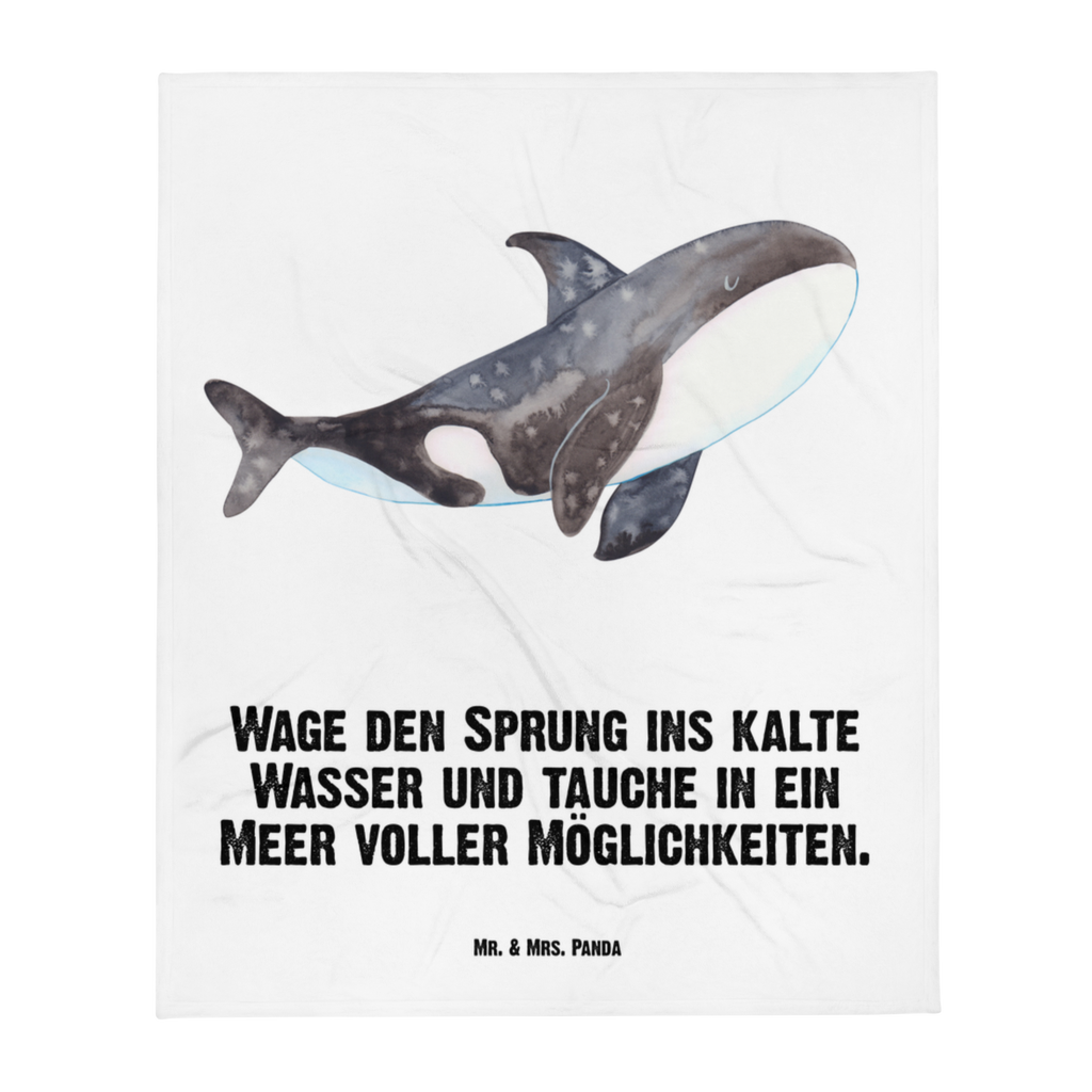 Kuscheldecke Orca Decke, Wohndecke, Tagesdecke, Wolldecke, Sofadecke, Meerestiere, Meer, Urlaub, Orca, Orcas, Killerwal, Wal, Möglichkeiten, Büro, Arbeit, Motivation, Selbstliebe, Neustart, Startup